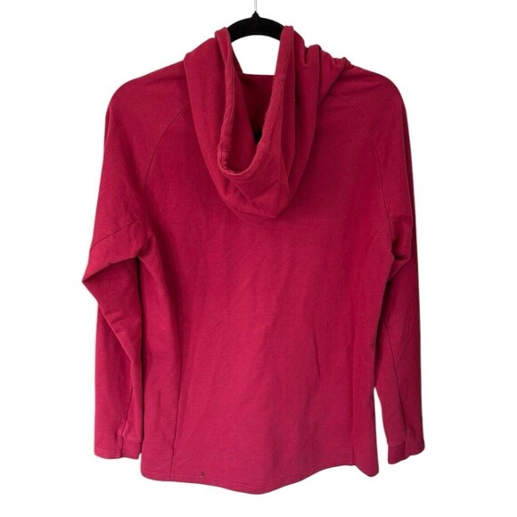 GYMSHARK Mens‎ Burgundy Red Hooded Track Jacket Size Small Full Zip - Picture 5 of 5